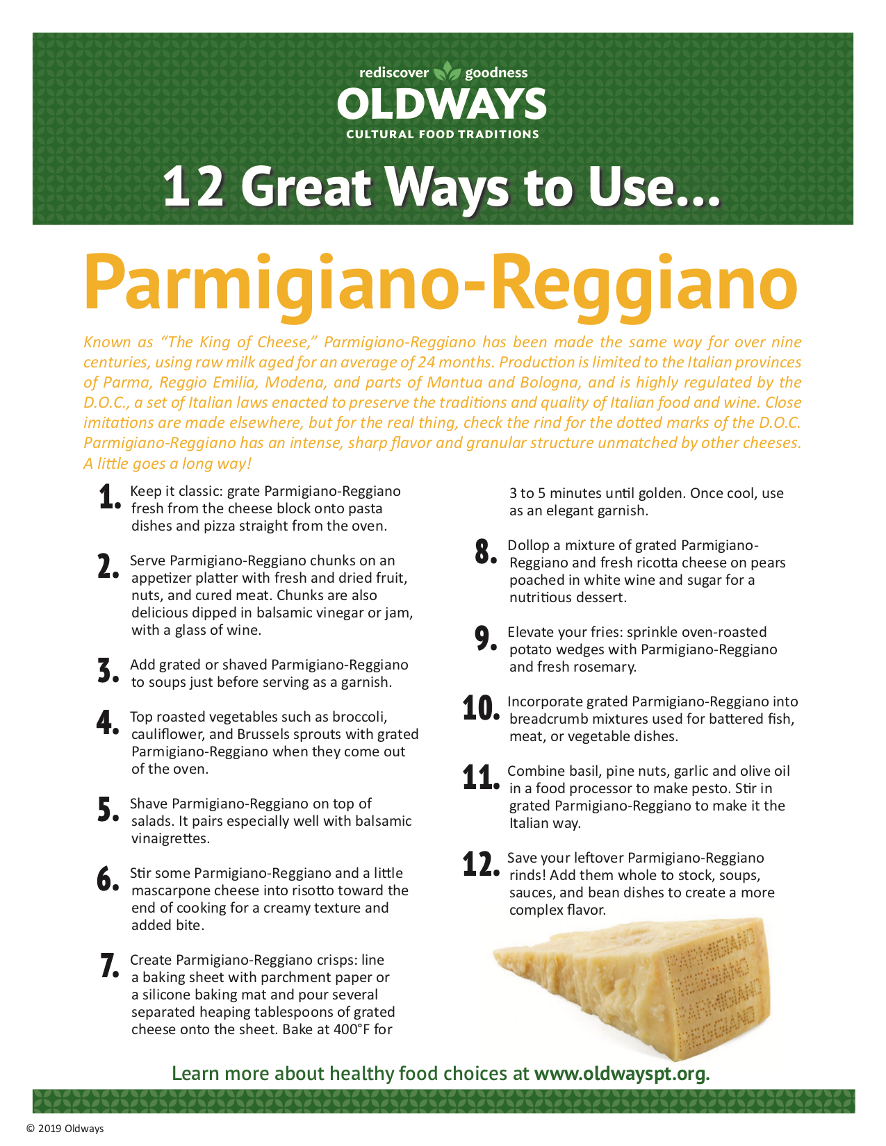 12 Great Ways to Use Parmigiano Reggiano