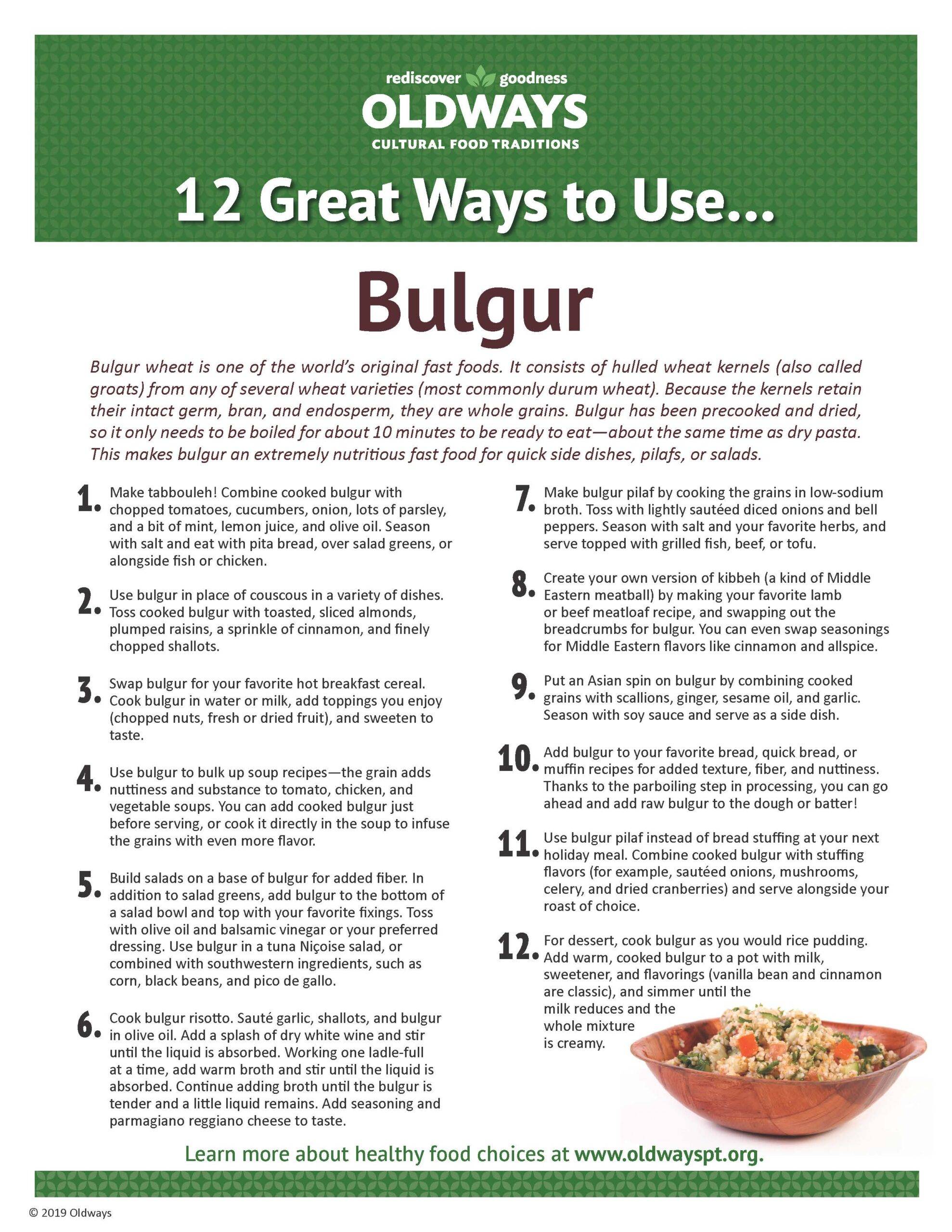 12 Great Ways to Use Bulgur