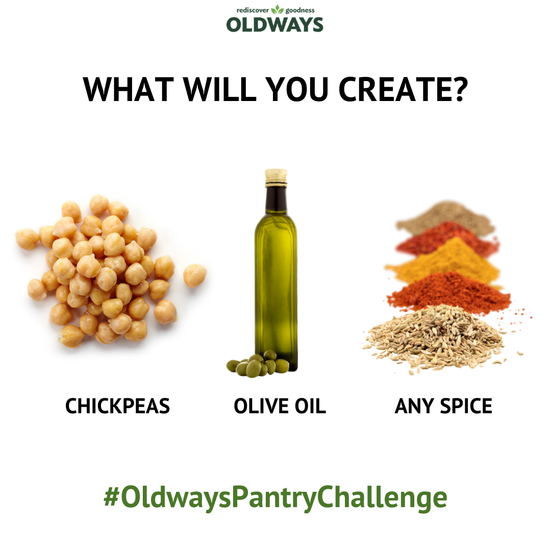 Chickpeas. Olive Oil. Spice. Create Something New for the #OldwaysPantryChallenge