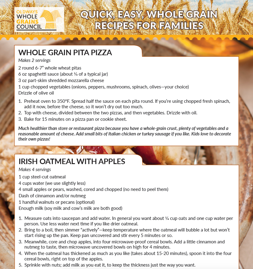 Easy Family Whole Grain Recipes