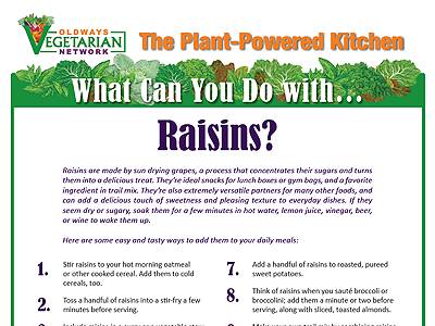 What Can You Do with Raisins?