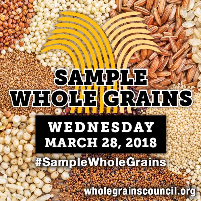 Join Us Next Wednesday for Whole Grain Sampling Day!