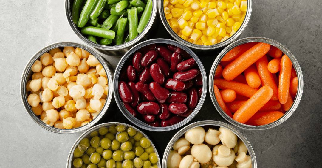 Five Canned Food Categories