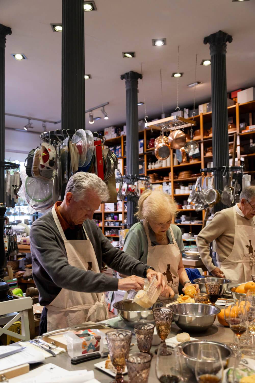 A diverse group of people collaborating in a modern kitchen