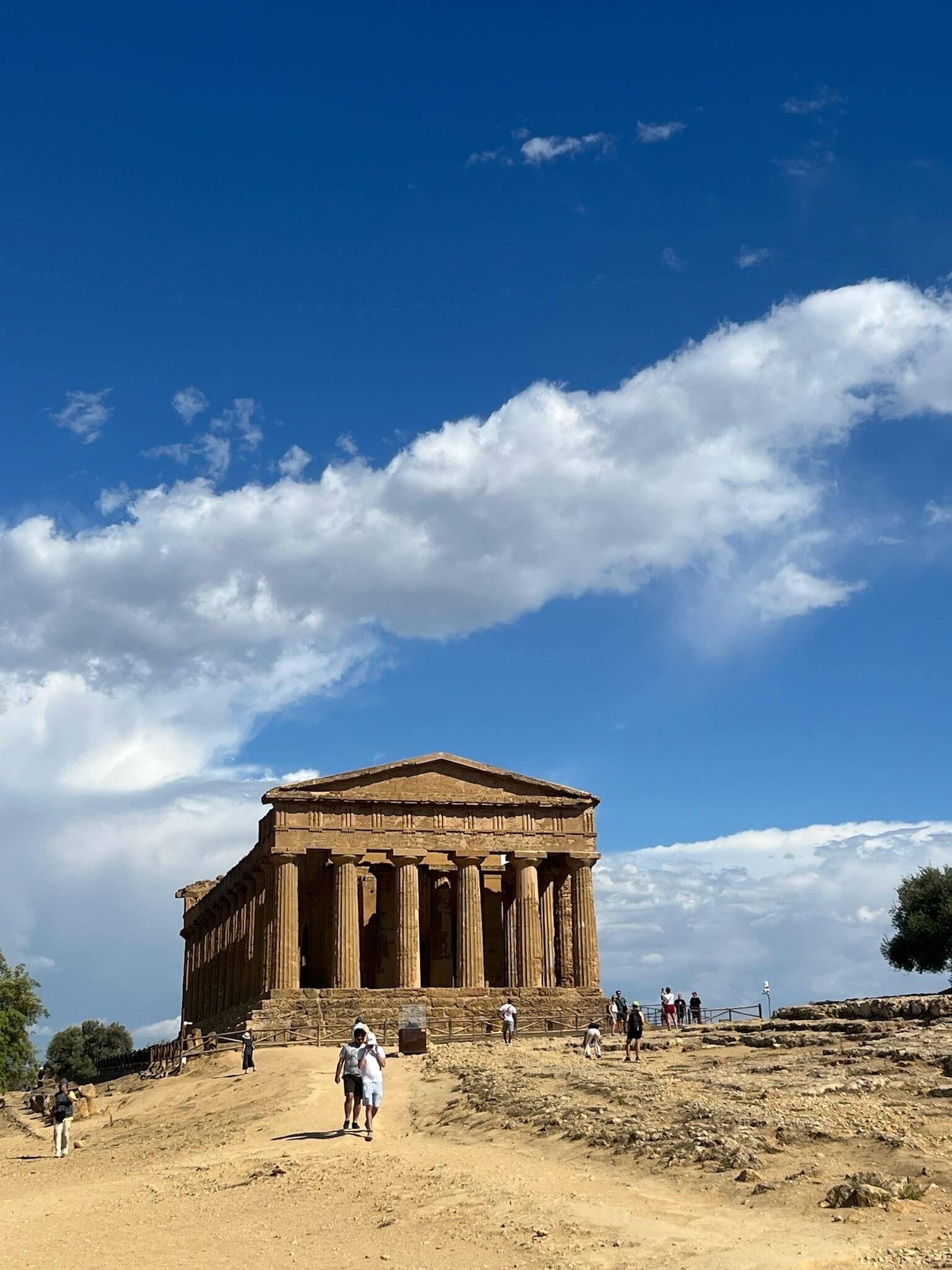 A panoramic view of the Temple of Agrigento