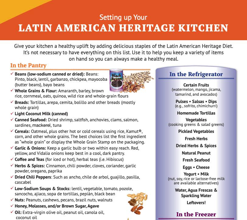 Setting up Your Latin American Heritage Kitchen