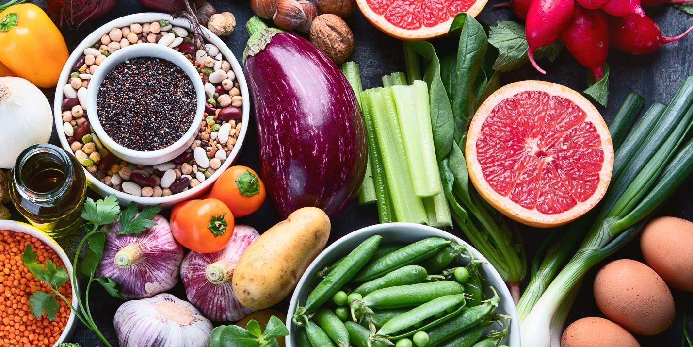 A colorful assortment of fruits and vegetables