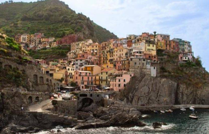 A scenic view of Manarola, Italy